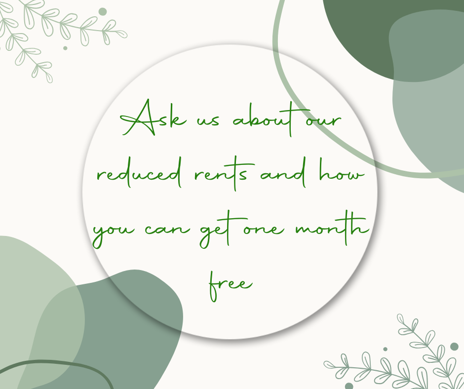 Ask us about our reduced rents and how you can get one month free